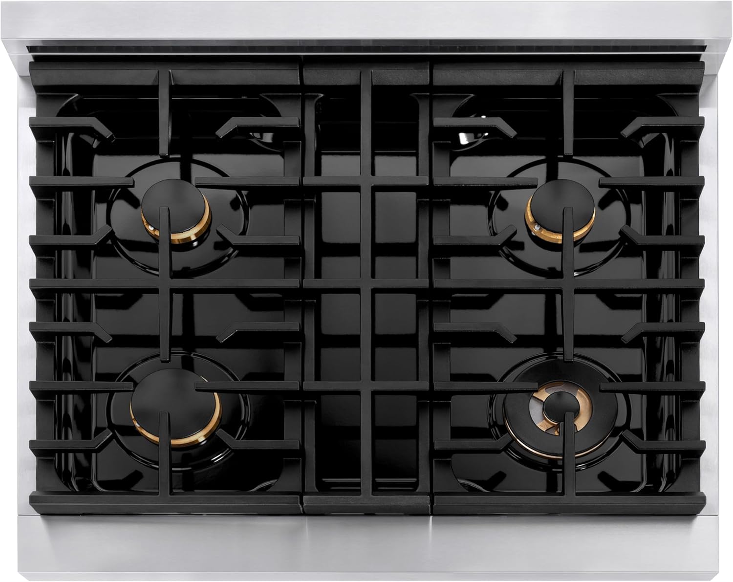 ZLINE Autograph 30" Paramount Dual Fuel Range w/White Door & Black Accents (SDRZ-WM-30-MB)