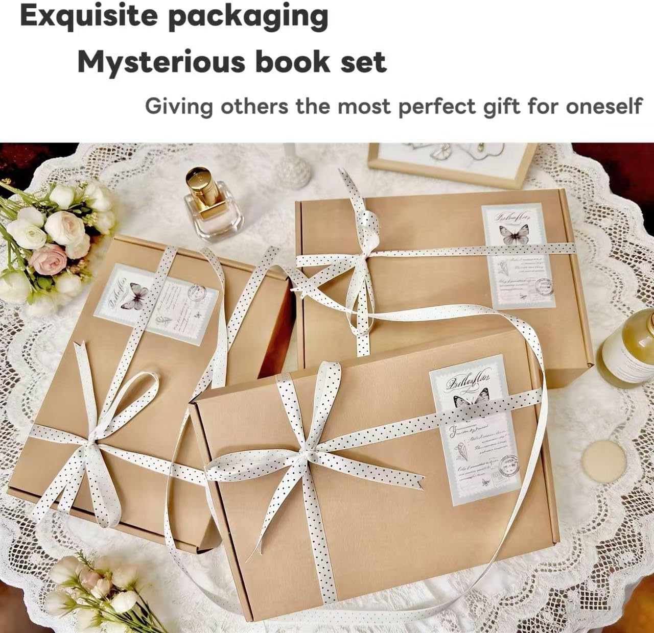 Blind Date with a Book, Mystery Box, Romance, Thriller, Mystery, Fantasy & Non-Fiction | Random Chosen Book with Goodies, Perfect Book Lover Gift for Any Occasion