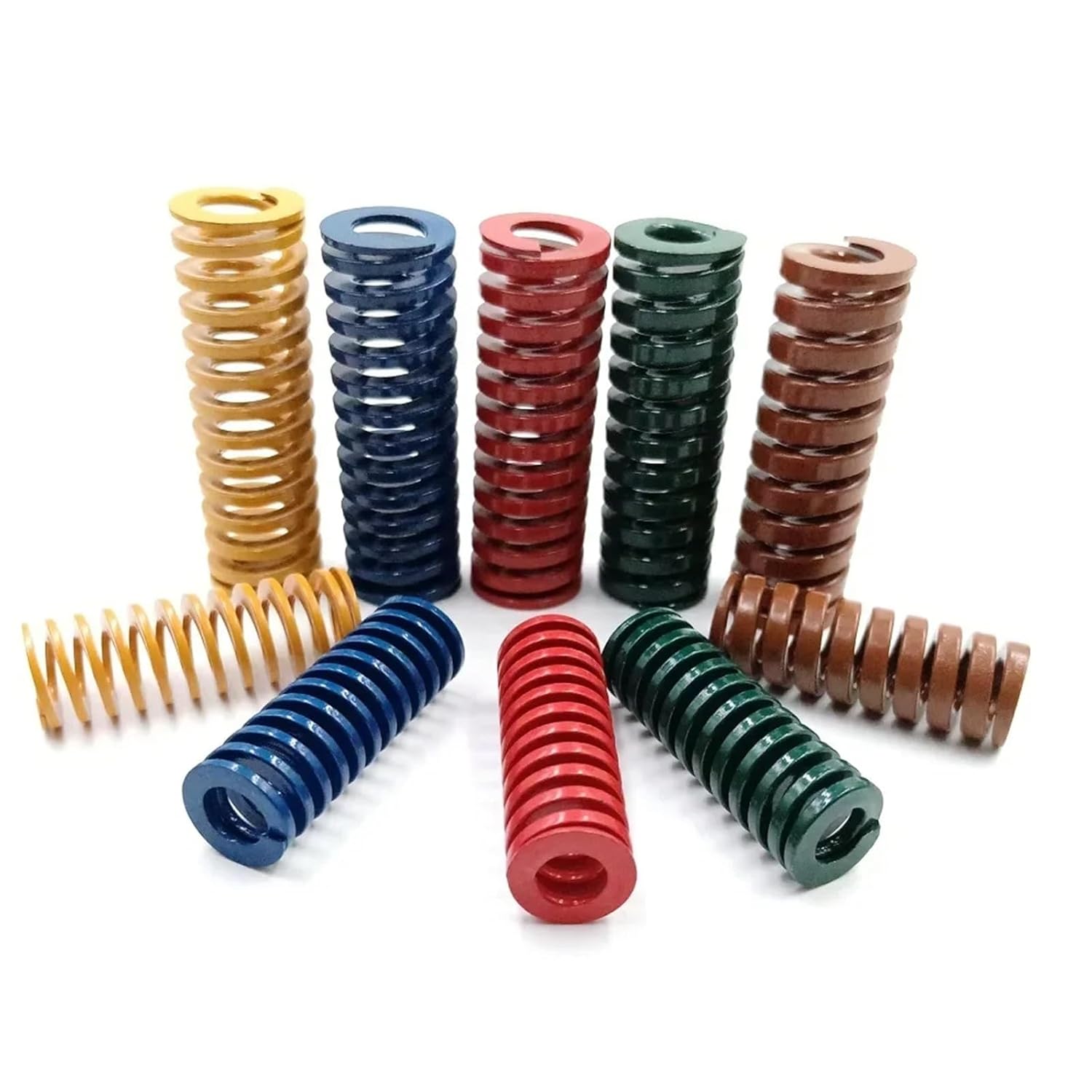 Die Spring 2pcs Spiral Stamping Compression Mould Spring Die Springs for Rear Trunk Tailgat Strut Support Lift Bar for Mechanical Equipment(20x10x200mm,Brown)