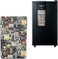 Capa Cervejeira Consul Smartbeer Abre e Fecha Estampada Preta com Estampa, Proteção contra Água, Material Corino com Revestimento em PVC 100% Poliéster, Fechamento em Velkron