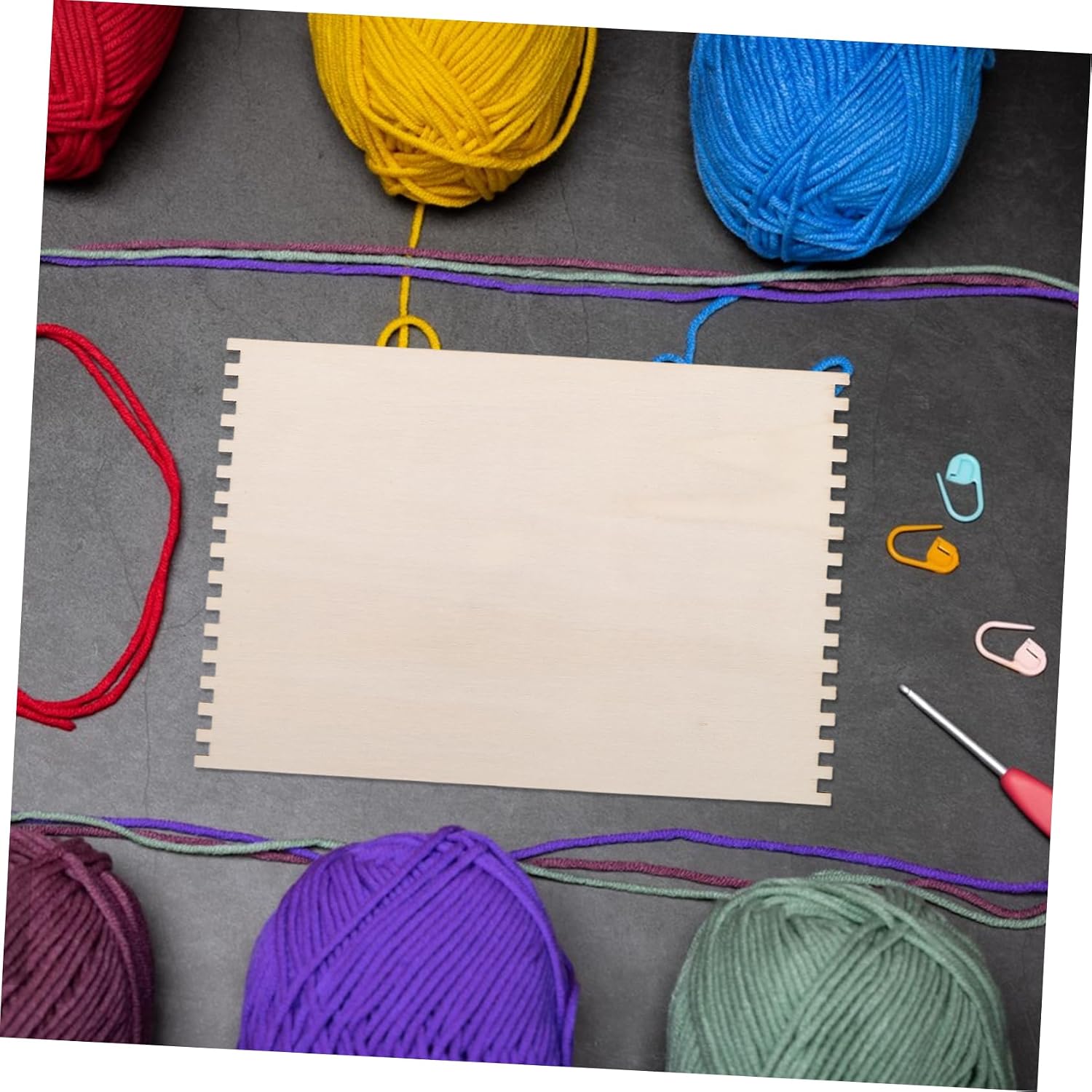 10pcs Wooden Weaving Board for Beginners Versatile DIY Craft Tools for Knitting Crochet and Sewing Projects for Creative Weaving and Crafting Supplies