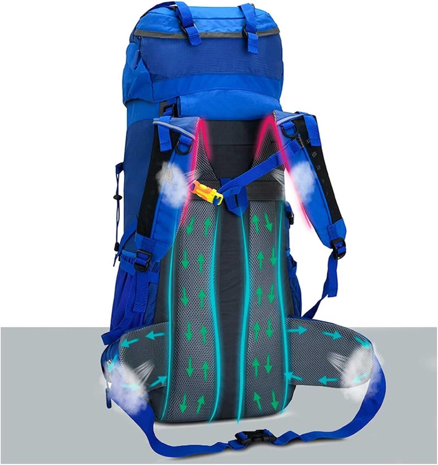 Plecak Turystyczny Plecak Trekkingowy Plecak Turystyczny 75 L Wodoodporny, Lekki Plecak Podróżny Do Uprawiania Sportu Na Świeżym Powietrzu, Do Wspinaczki Na Kempingu Torba Alpinistyczna(A)