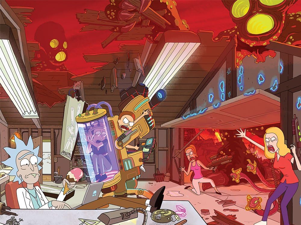 USAOPOLY Rick & Morty Puzzle (550 Piece), Multicolor