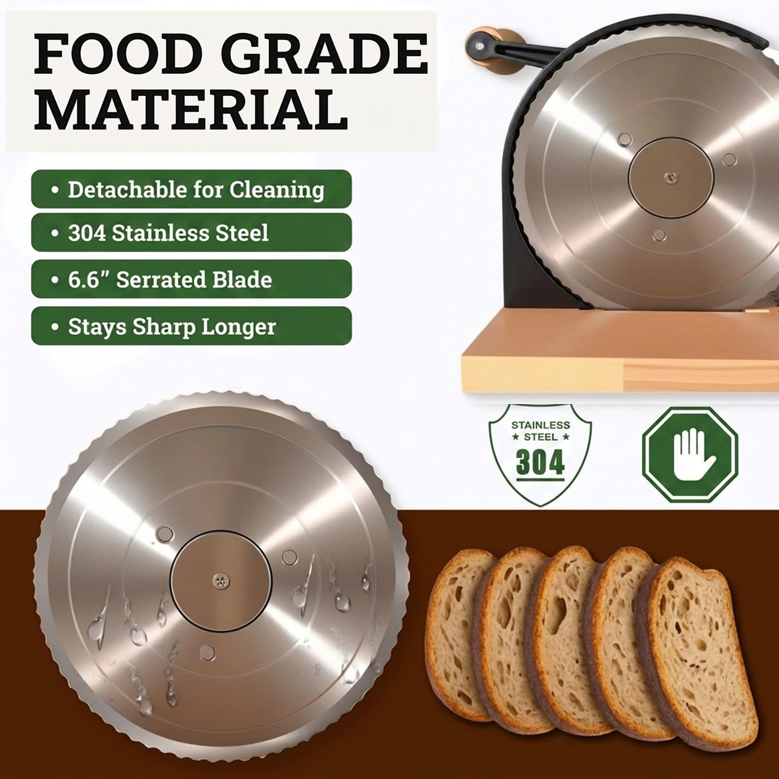 Manual Bread Slicer - Perfect Slices Every Time -6