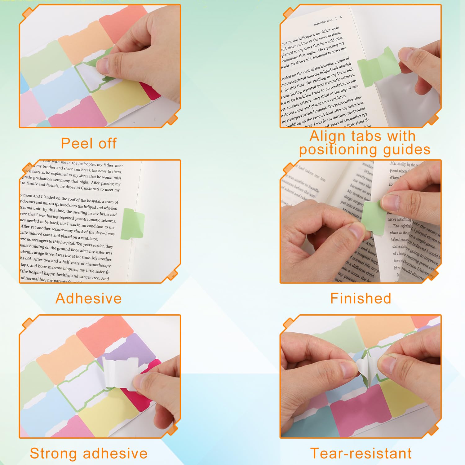 240 Etichette Adesive Per Indice – Evidenziatori Autoadesivi Pastello, Formato 2,5x3,5 Cm, Marrone, Per Diari E Agende