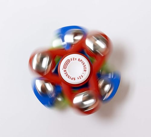 Vista 4 de Duncan Paquete de juguetes Fidget Spinner Pack, Fidget and Sensory Toy Pack Valor, Variadas Formas, 4 Fidget Spinners, Multicolor