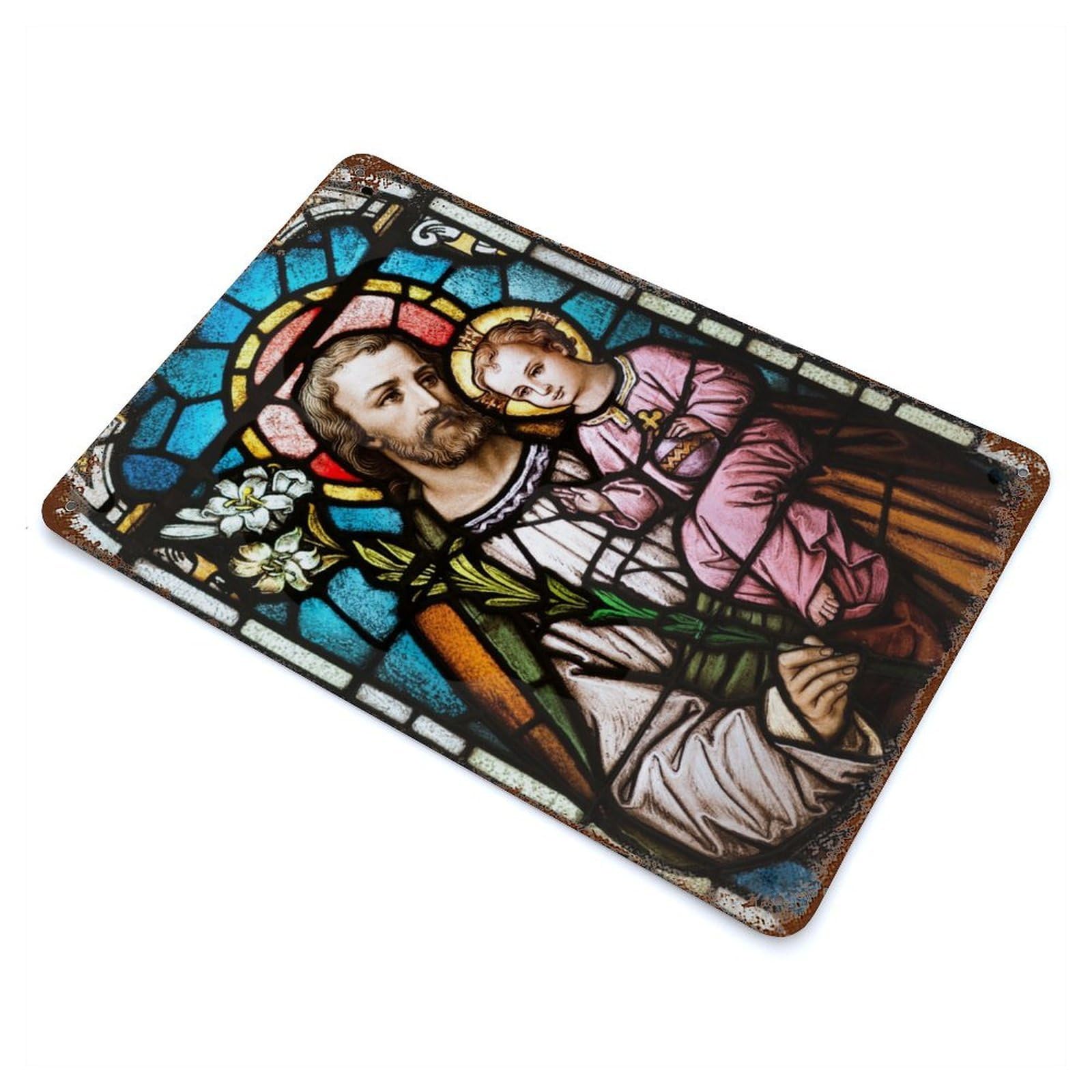 Beauty Quotes of Christ9 Rusty Metal Tin Sign 11.8"x7.9", for Basement, Hobby Room And Garage Decor, Retro Wall Decor