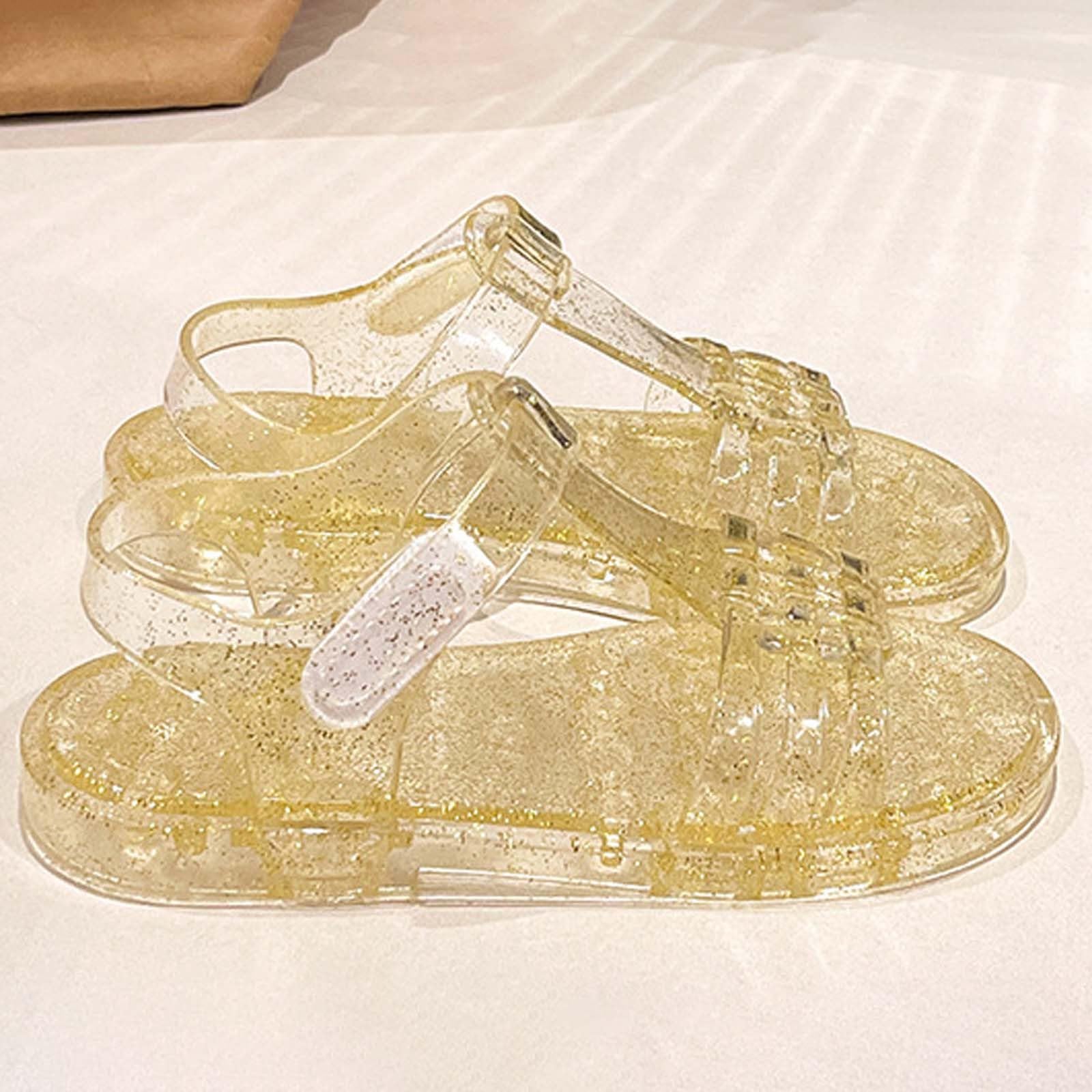 RXZCHH Generisch Mädchen-Gummisandalen, atmungsaktiv, offene Zehen, Strandschuhe, weiche Sohle, lässige Sommerschuhe für Kleinkinder