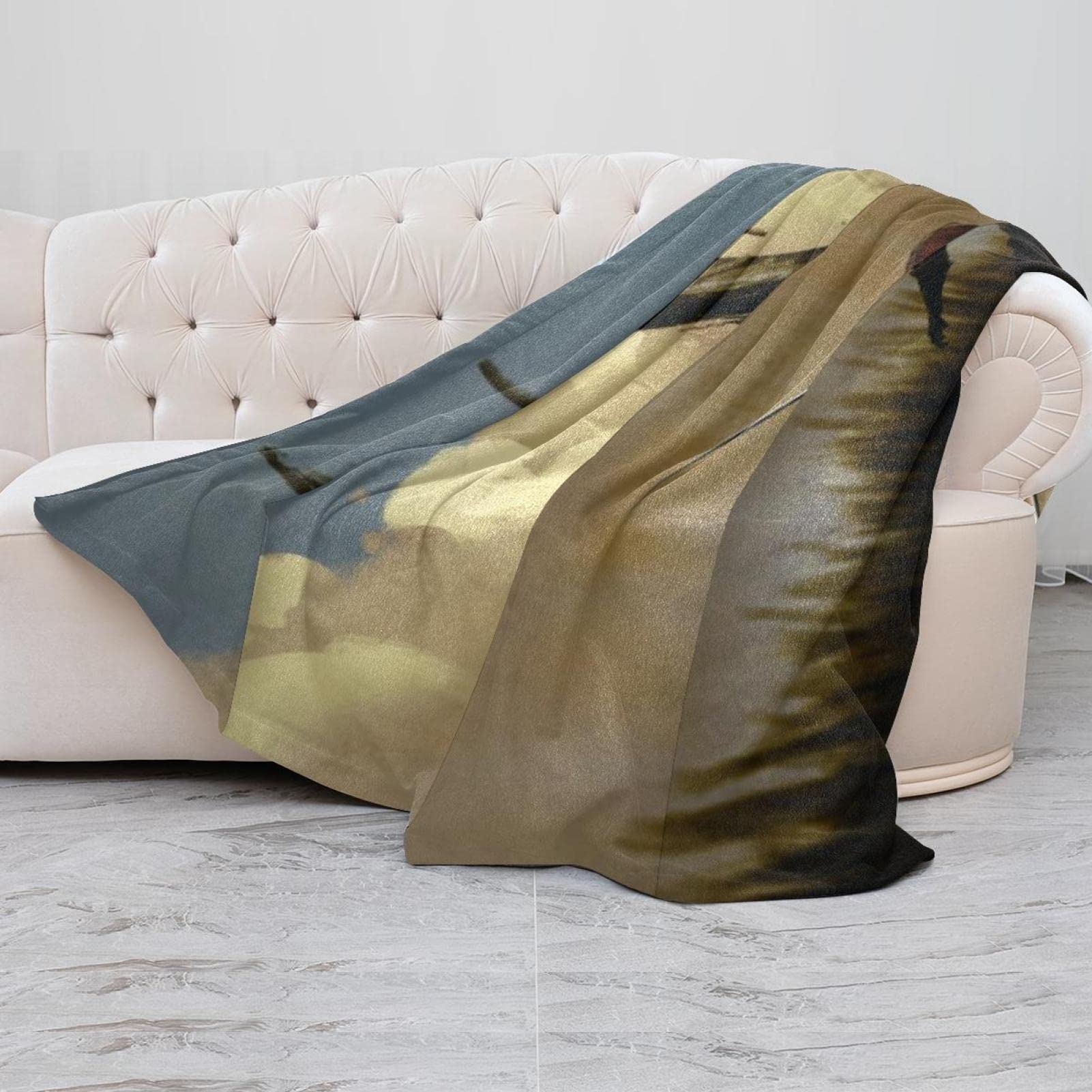 Fierce Eagle Attack The Warrior Couverture douce et confortable pour adultes et enfants, couverture polaire légère en microfibre pour canapé, lit, canapé, voyage, 150 x 200 cm
