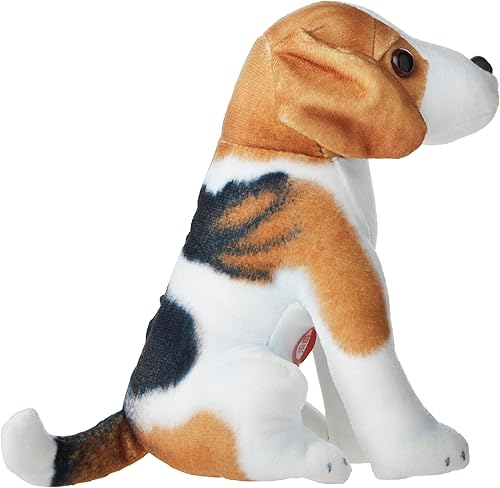 Miniatura 3 de Wild Republic Rescue Dog, Beagle, animal de peluche, con sonido, 5.5 pulgadas, regalo para niños, juguete de peluche, botellas de agua recicladas