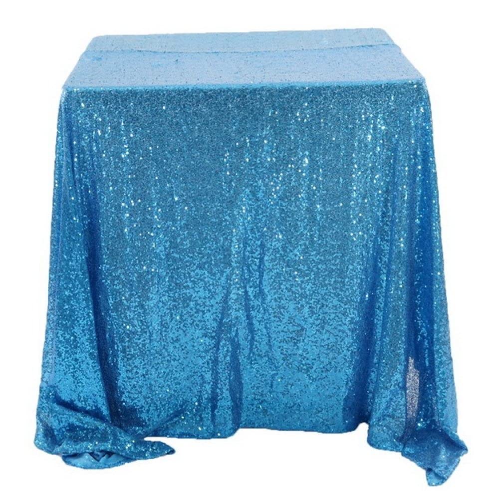 Nappe de table scintillante turquoise LIJUCAI pour réussir votre décoration de fête