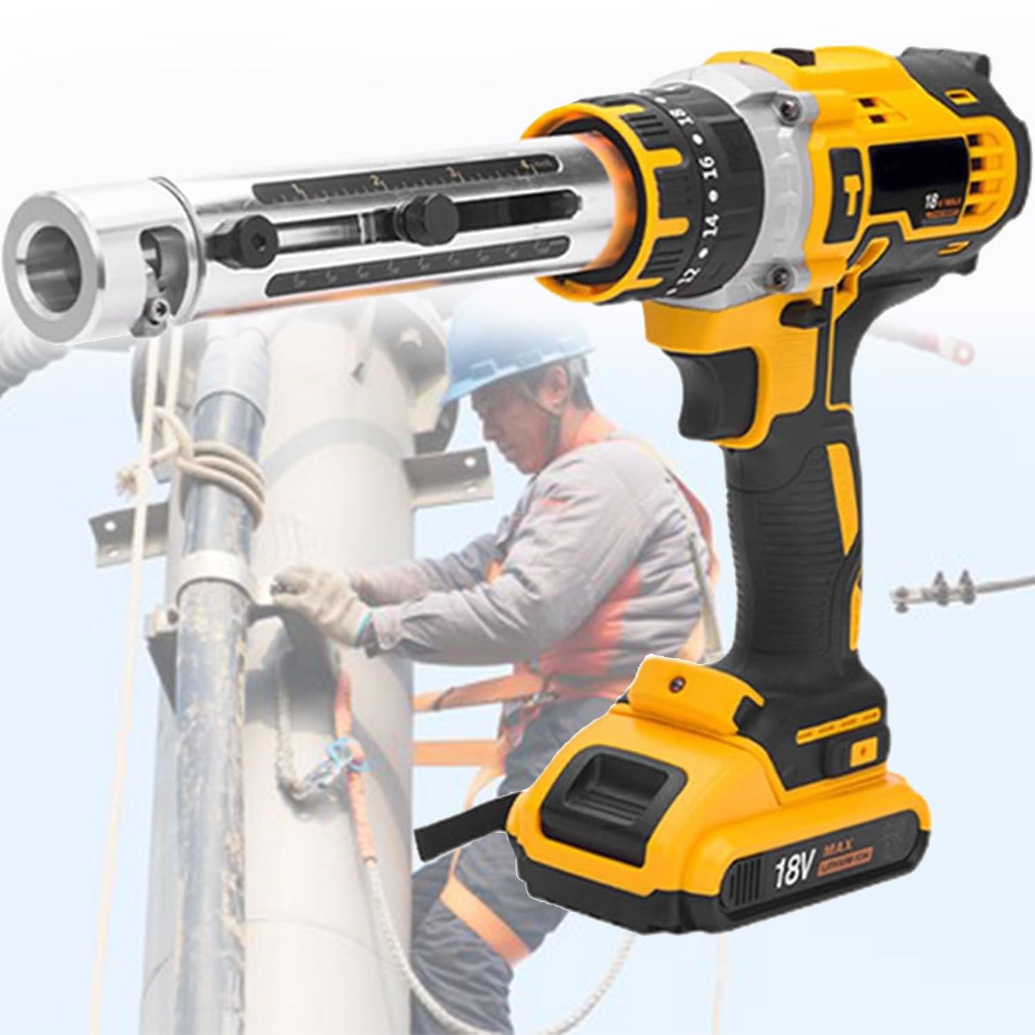 Eiwitany Portable Rechargeable Automatic Cable Stripping Machine, Wire Stripper Suitable for Electrical and Plumbing Installation Work