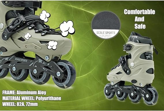 Adjustable Roller Skates with Light-Up Wheels – Kids Inline Roller Skates for Children and Adults | ABEC-7 Bearings, Breathable Boot, Triple Protection | Perfect for Beginners, Boys & Girls