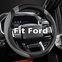 Vista 14 de West Llama - Funda para volante de automóvil (acolchado con diamante, negro y azul)