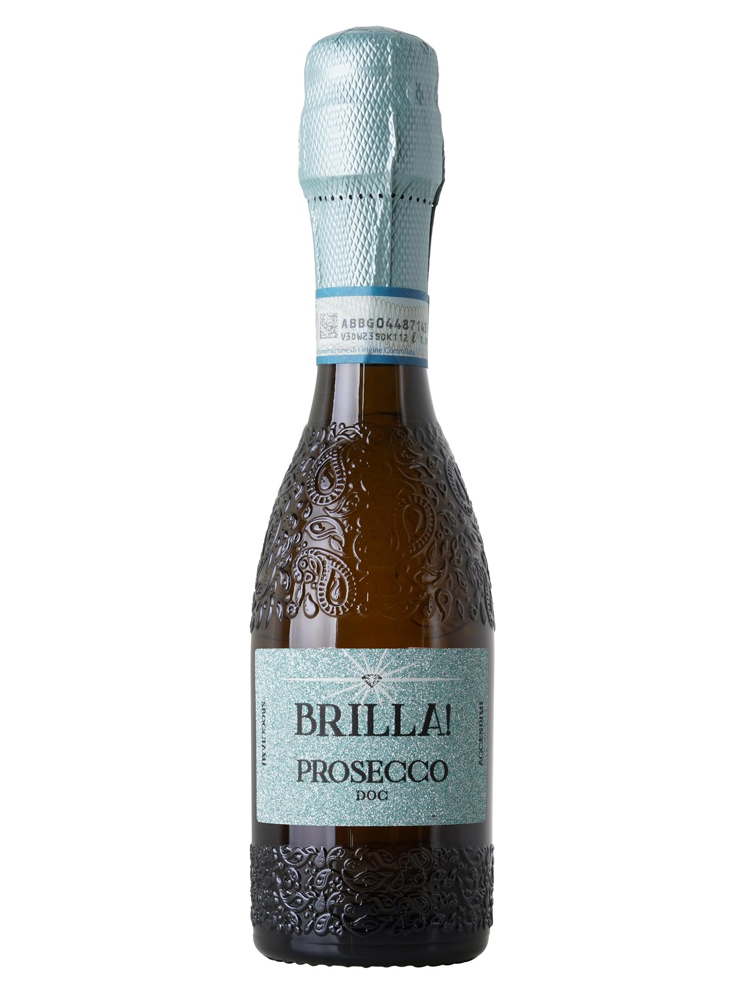 Brilla Prosecco Doc Extra Dry - Spumante Fresco e Fruttato - Idea Regalo Bomboniera - 11% Vol - Scatola da 24 Bottiglie Mignon 200 ml (4800 ml)