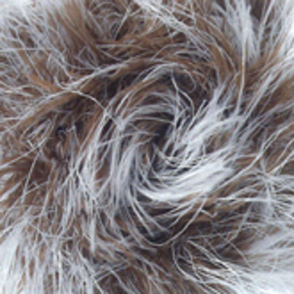 James C Brett - Faux Fur - 004 Tan & White