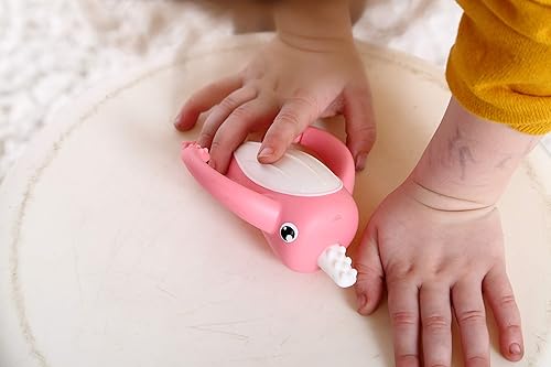 Vista 6 de Smily Mia Narwhal Silicone Baby Teething Toys for 3-6 6-12 Months, Teething Relief Toys, Food Grade Silicone Teether Baby Toys, Sensory Toys for pink