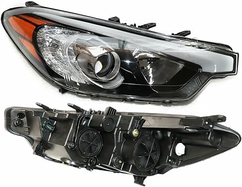 DNYSYSJ Conjunto de faros delanteros compatible con KiaForte Forte Koup Forte5 2014 2015 2016 lado derecho del pasajero faro delantero de repuesto