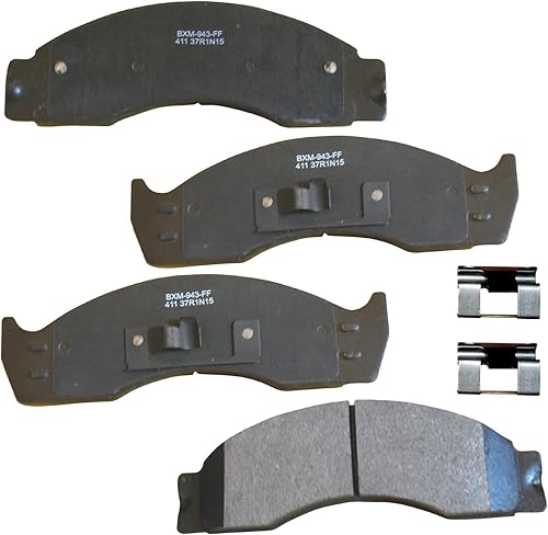 Vista 209 de Bendix Premium SBM8 - Pastillas de freno semimetálicas Premium para modelos seleccionados Buick Special, Camaro, Corvette, Phaeton, Olds F85, Vista