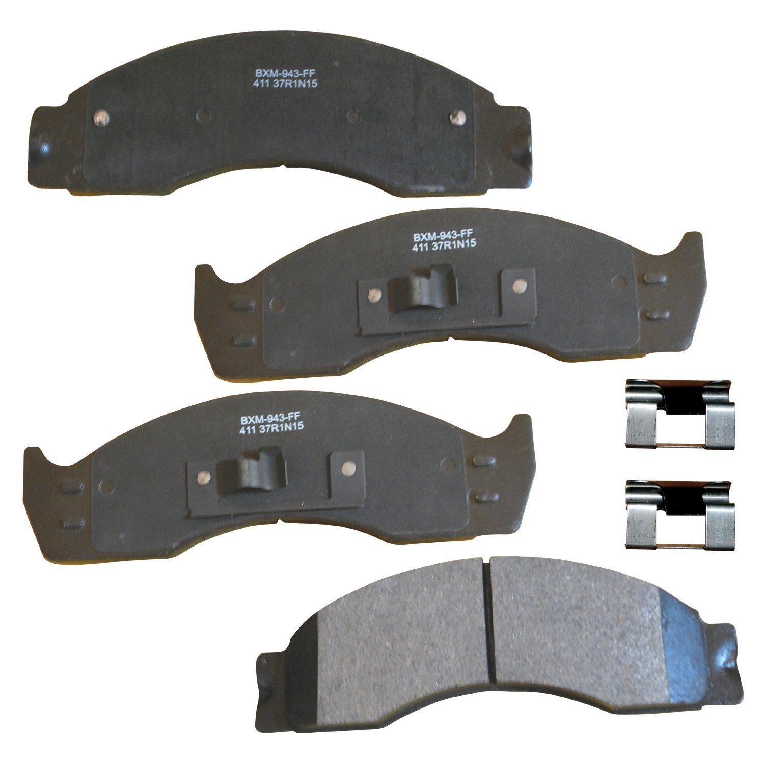 Bendix Premium SBM411 Semi-Metallic Brake Pads for Select Models Ford Econoline Super Duty,E-450,E-550,F-53 Motorhome Chassis,F-59 Commercial Stripped,F-450,F-Super Duty