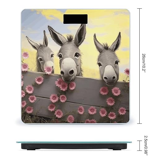 Báscula Digital Donkey and Flower para Peso Corporal miniatura 2