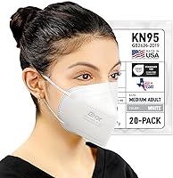 Vista 1 de AccuMed BNX KN95 Face Masks Made in USA (Adult Large, Adult Medium, Kids Small) (Earloop) (Model: E95/E95M/E95S)