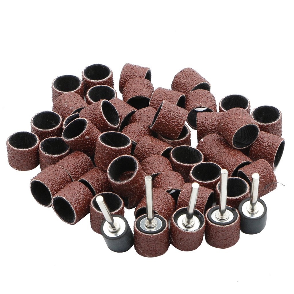 Sanding Drum Bands 40 Grit with Sanding Mandrel Kit 1/2 Inch