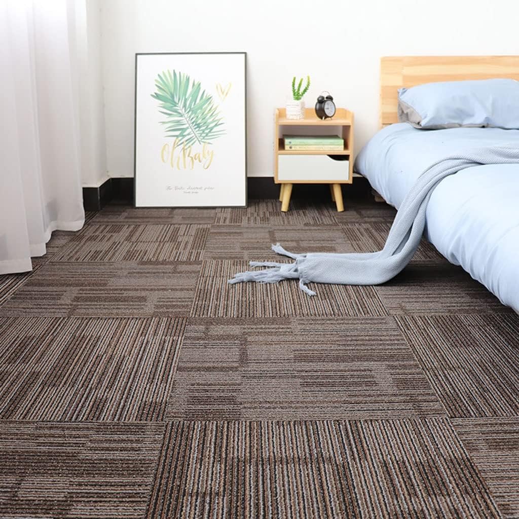BAXIS Commercial Carpet Tiles Peel and Stick AntiSlip Splicing Carpet Squares Hard