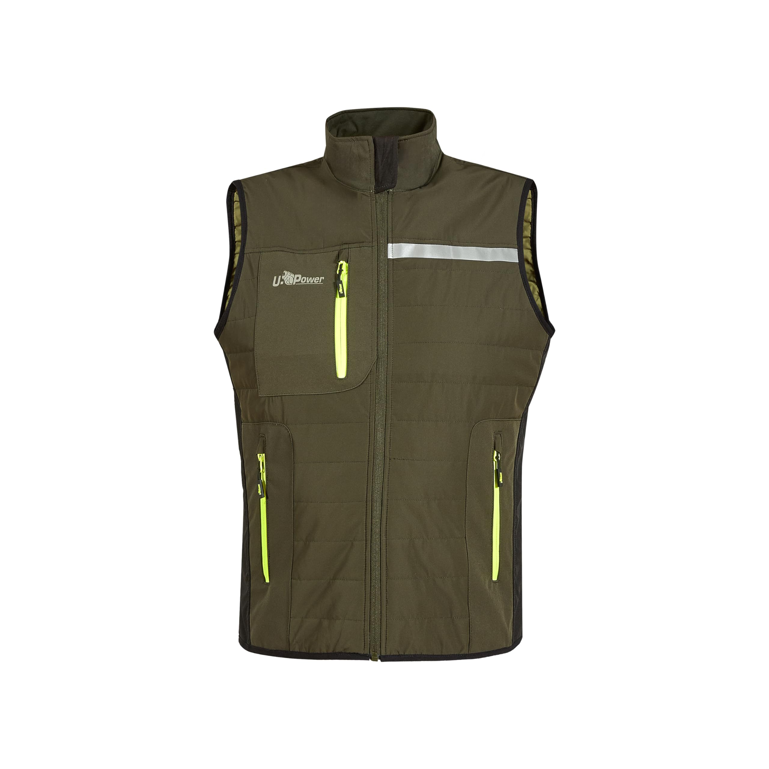 Upower Dark Green, Zapato de Protección contra Incendios y Seguridad Hombre, Large EU, verde, Large Large