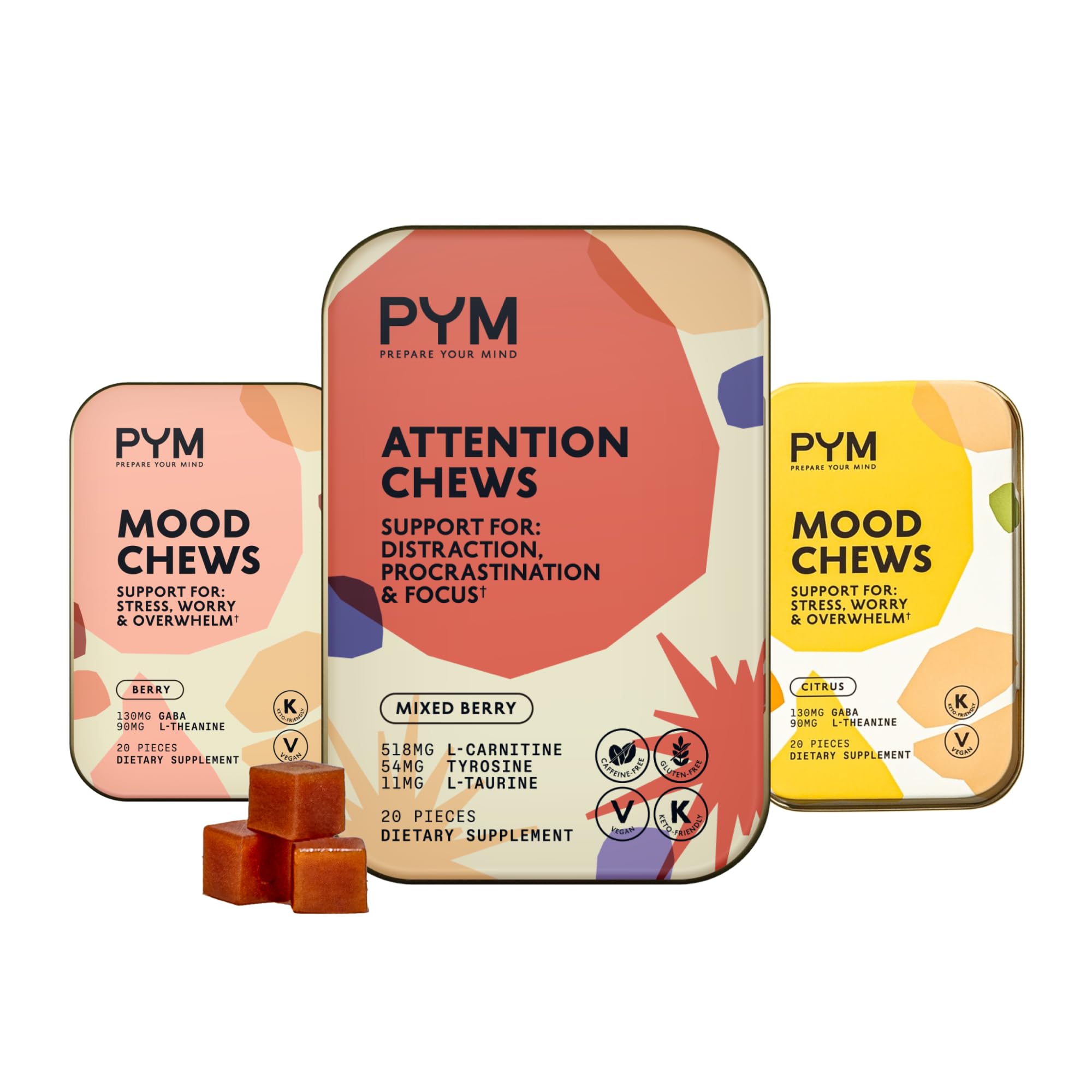PYM Berry Mood Chews (20 Count) | Stress & Mood Support Supplement — Amazon image 14