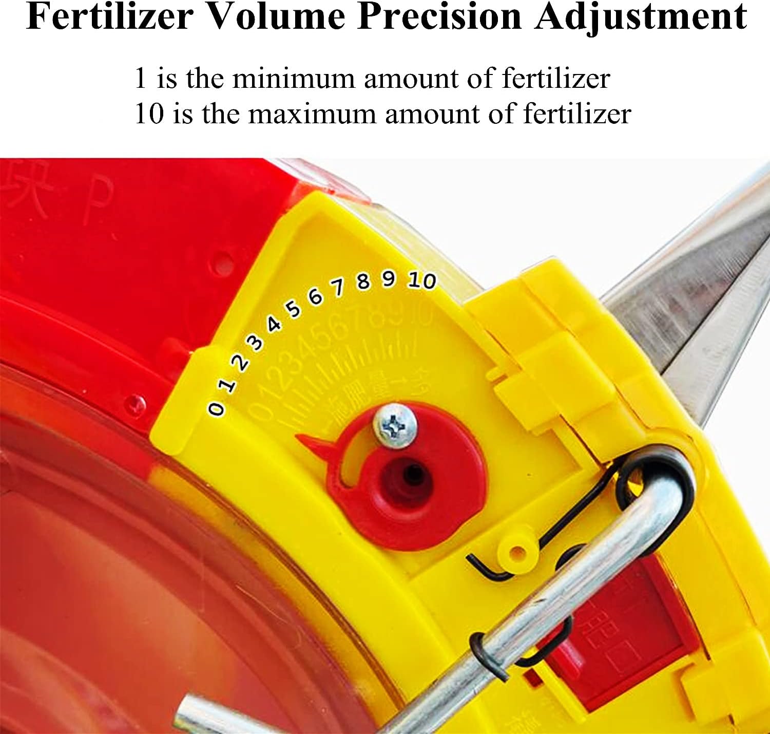 Manual Lawn & Garden Seeder Spreader - Hand-Push Roller for Easy Planting & Fertilizing - Ideal for Corn, Soybean, Peanut, Cotton - 8 Mouths Design for Efficient Seed Distribution