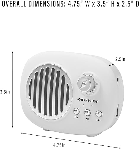 Miniatura 7 de Crosley CR3044A-MN Piper - Altavoz Bluetooth portátil, color menta