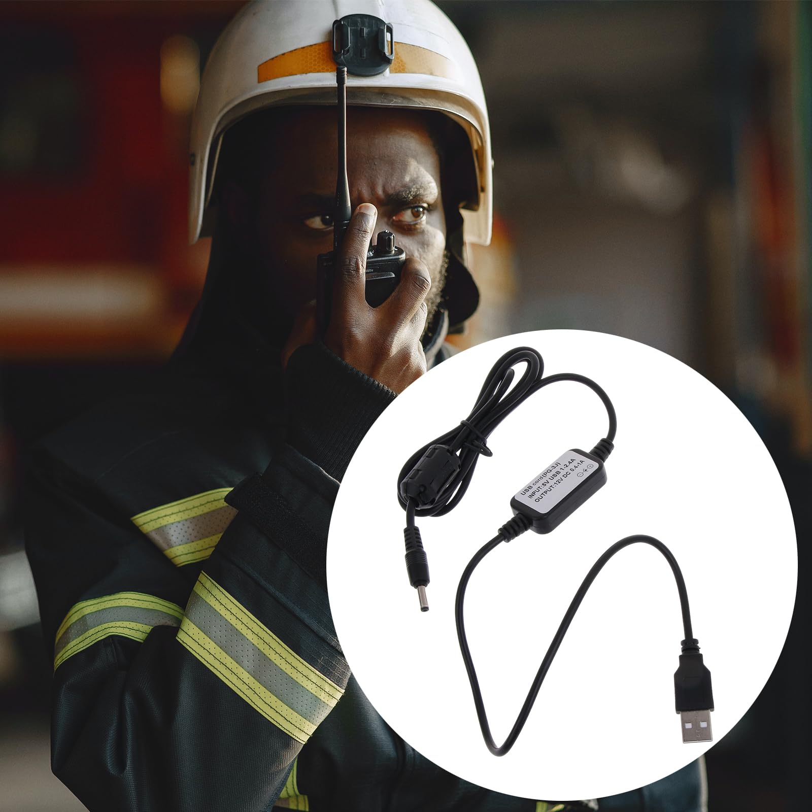 USB-Ladekabel Für Kenwood Funkgeräte – Direktes Aufladen Per USB (PG-3J Kompatibel)
