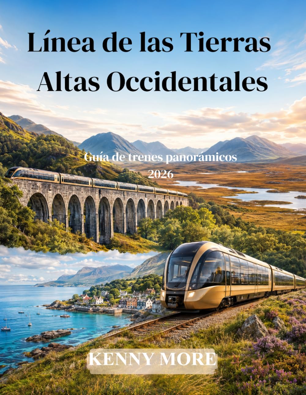 Línea de las Tierras Altas Occidentales Guía de trenes panorámicos 2026: Viaje en tren para quienes viajan por primera vez a través de los lagos, ... Glenfinnan y la costa de Mallaig de Escocia.