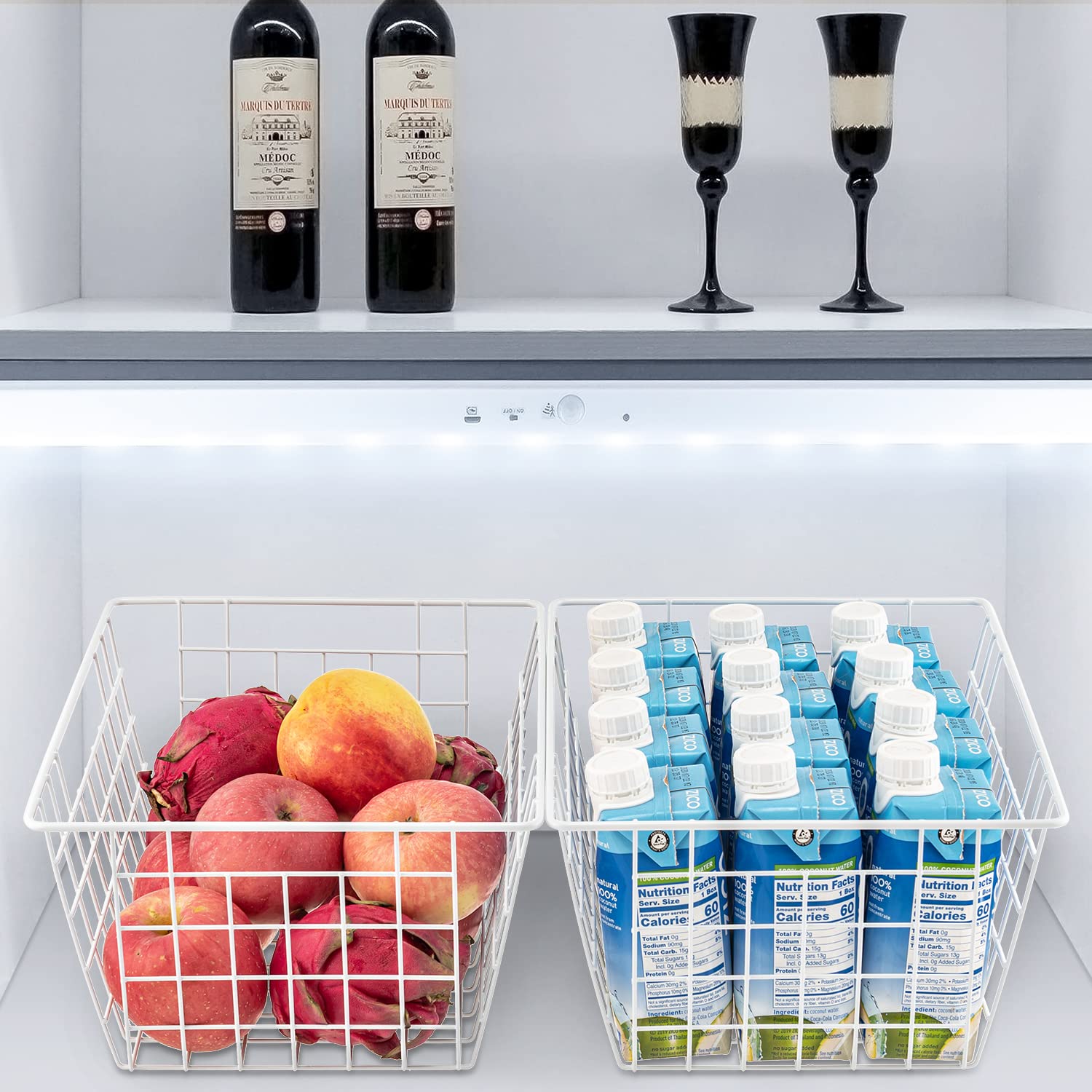 Snapklik.com : Nprohuge Freezer Organizer Bins, Upright Freezer Baskets ...