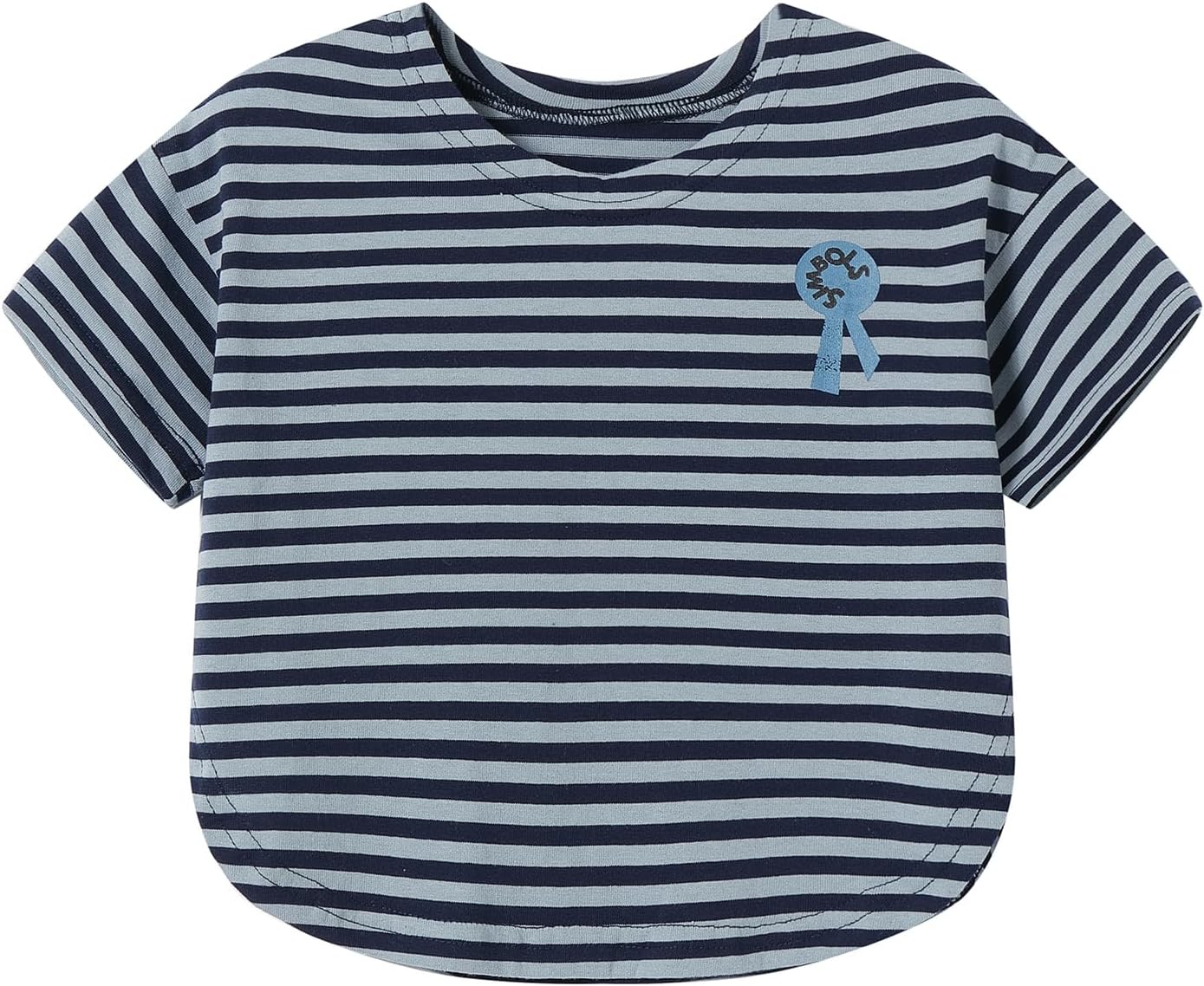 Toddler Little Boys Striped Tshirt Short Sleeve Crewneck Cotton Tees Summer 12M-6Y