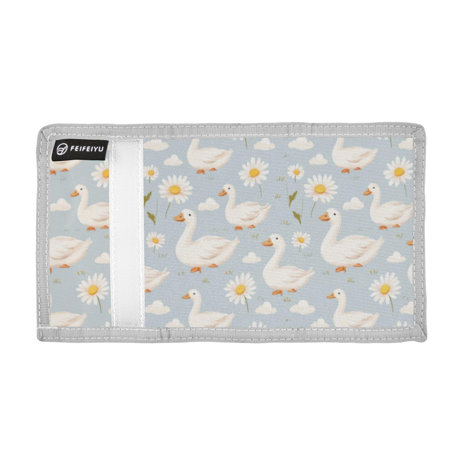 Wusikd Ducks Cloud Kids Wallet for Boys Girls Daisy Toddler Trifold Wallets Novelty Wallet for Teens Women Men