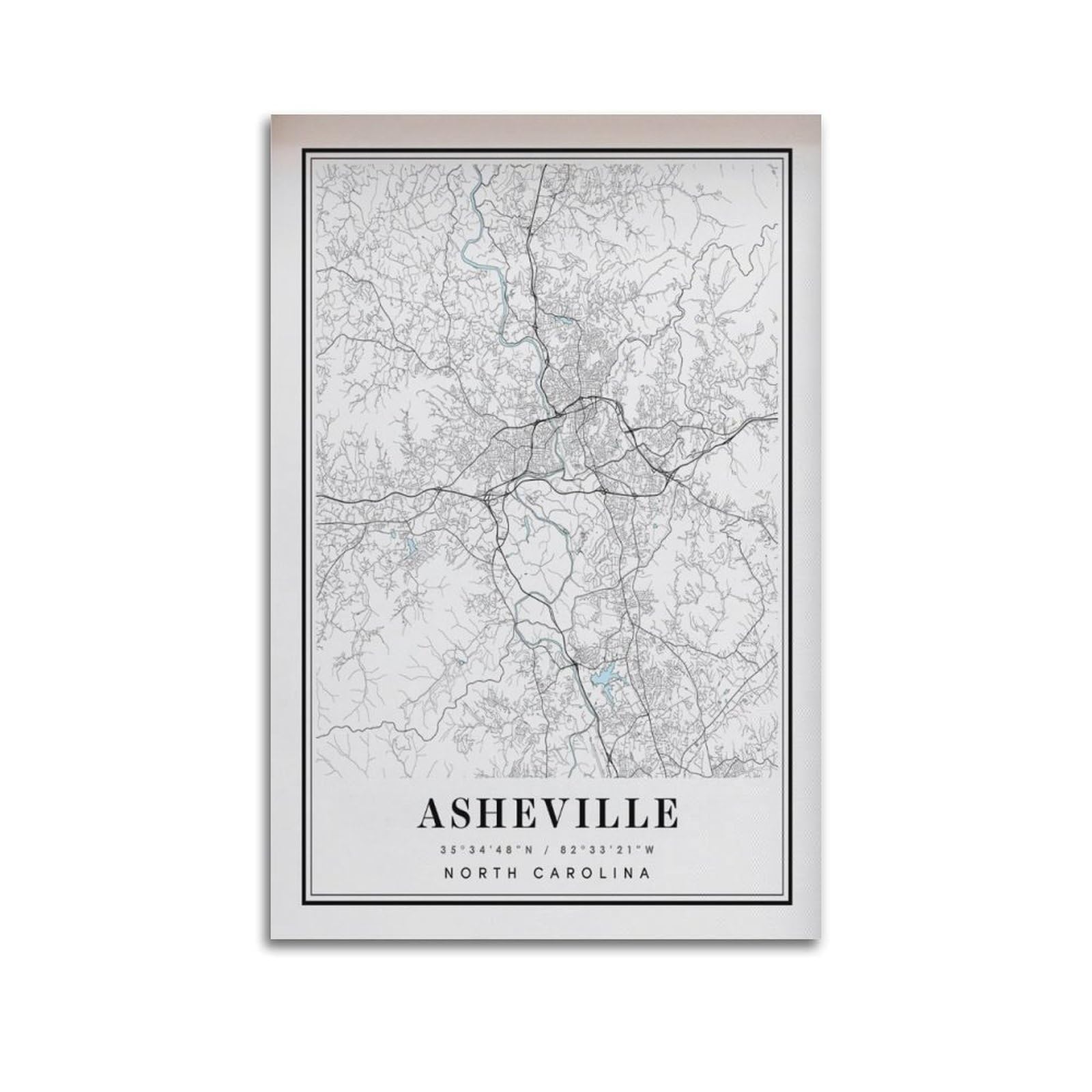 xiaoxiaoshen Asheville North Carolina City (1) Canvas Poster Wall Art Prints Room Aesthetic Murals Bedroom And Living Decorations 20x30inch(50x75cm)