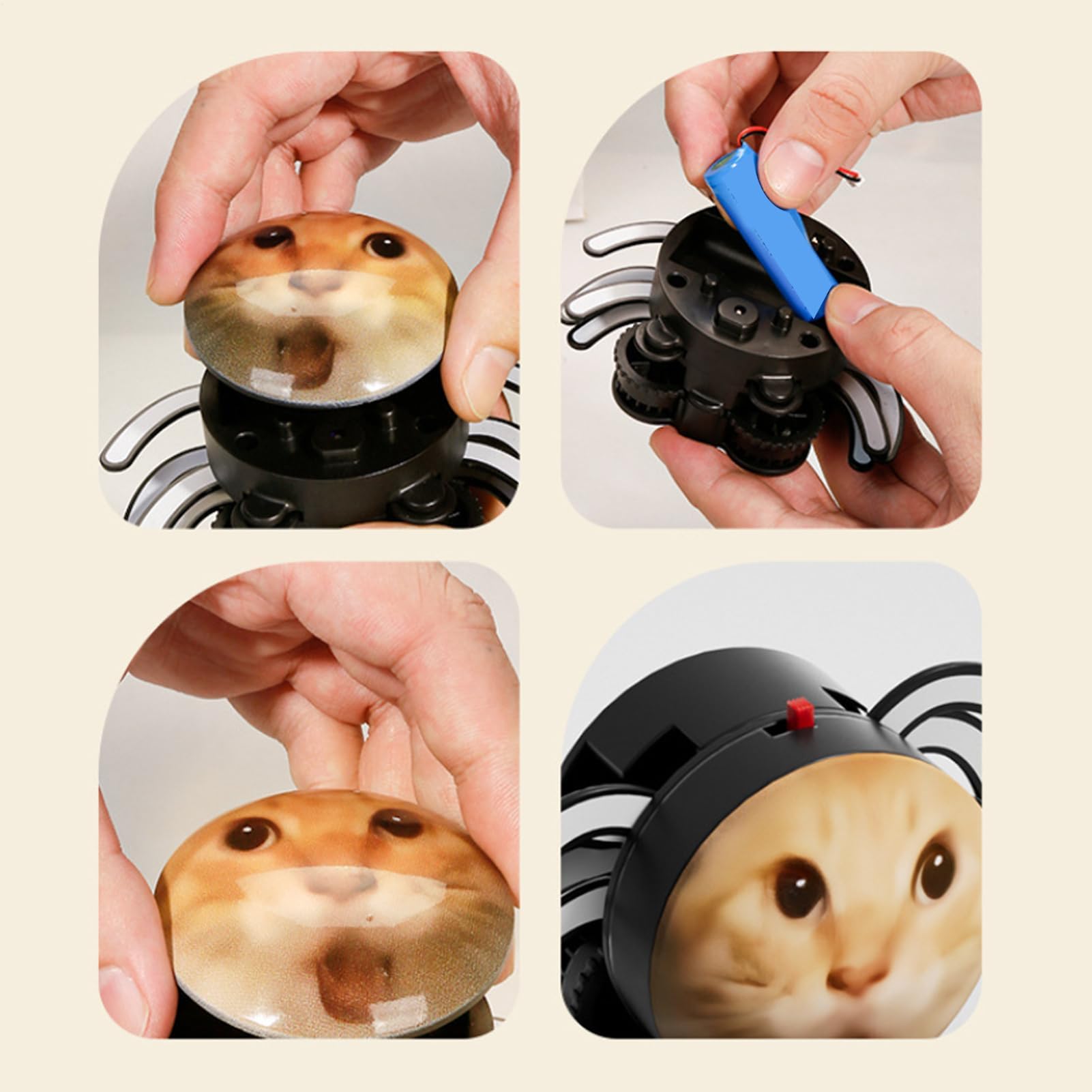 Juguetes para Gatos， Dispositivo automático Interactivo móvil for Mascotas Gatito hogar cumpleaños Navidad al Aire Libre