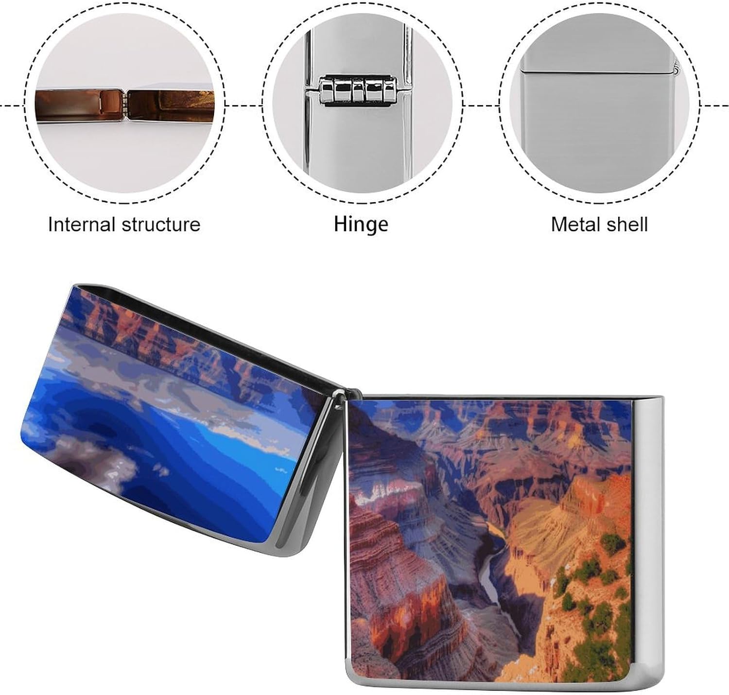 Beauty Grand Canyon Lighter Case Cover Lighter Shell