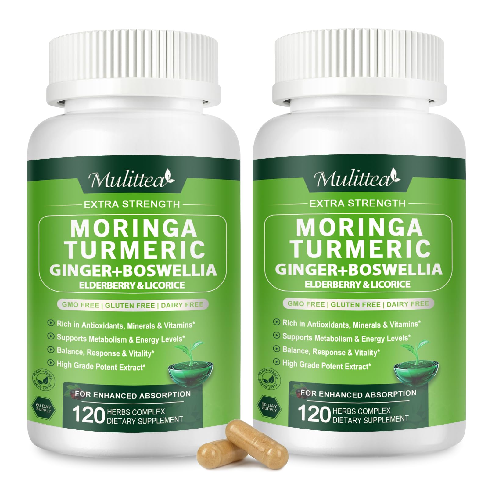 Carlyle Moringa Complete Green Superfood (6,000 Mg) - 180 Capsules