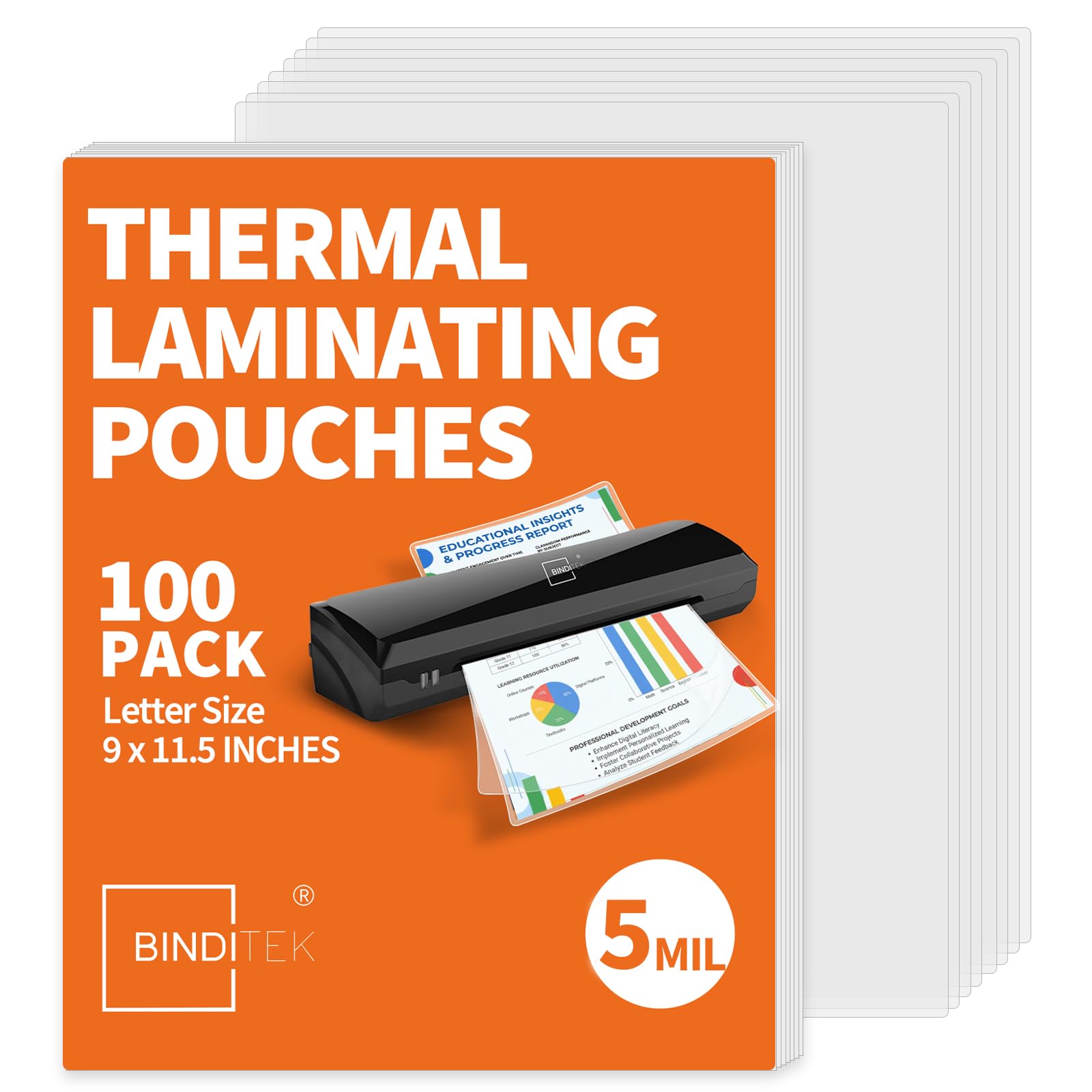 Binditek 5 Mil Laminating Sheets