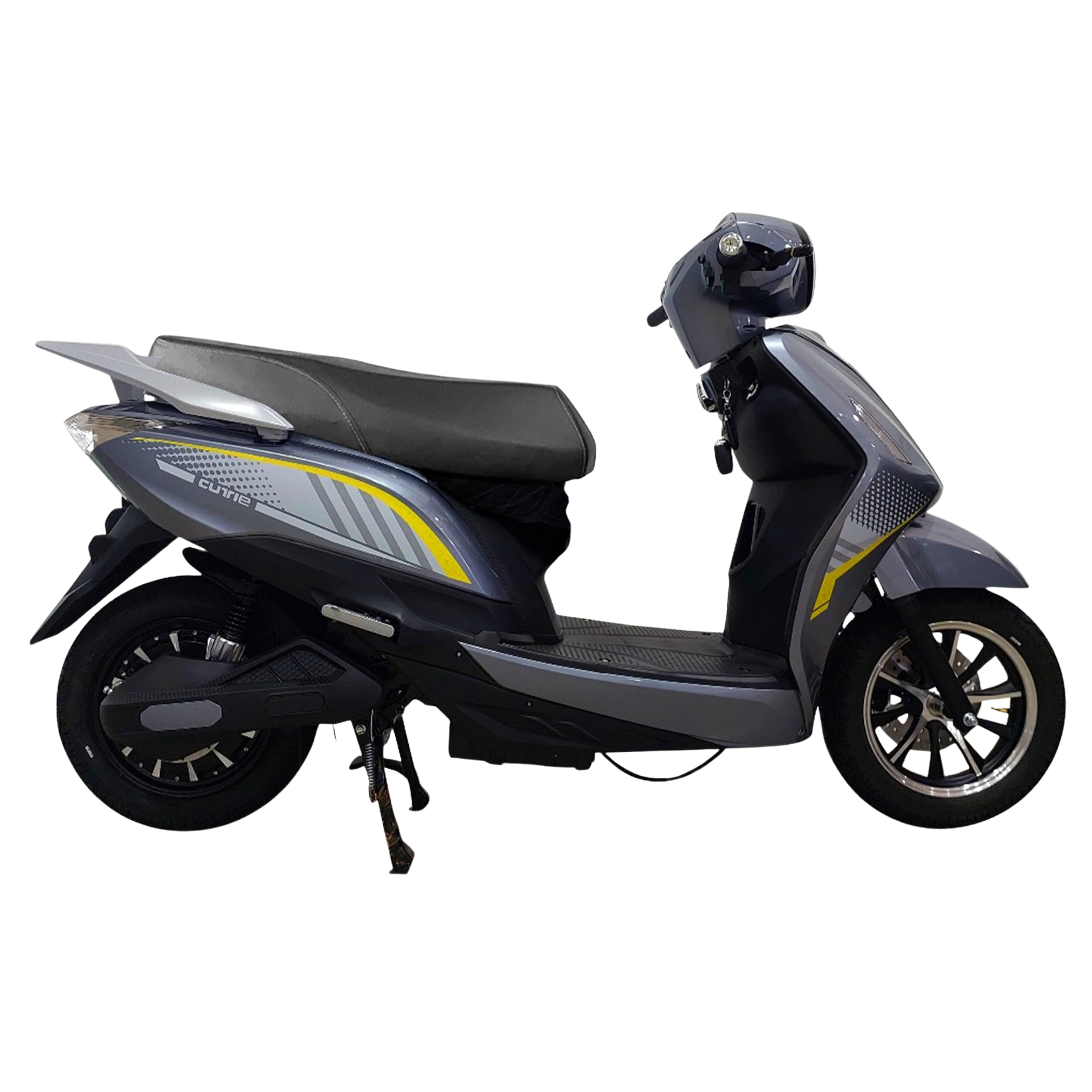 91Electric FX1 Low-Speed Electric Scooter with 60V 32.9Ah Lead Acid Battery & Charger | Powerful BLDC Motor | 50-60km Range, LED Display & Tubeless Tires | Non RTO, No License, Remote Key | Silver-image-44