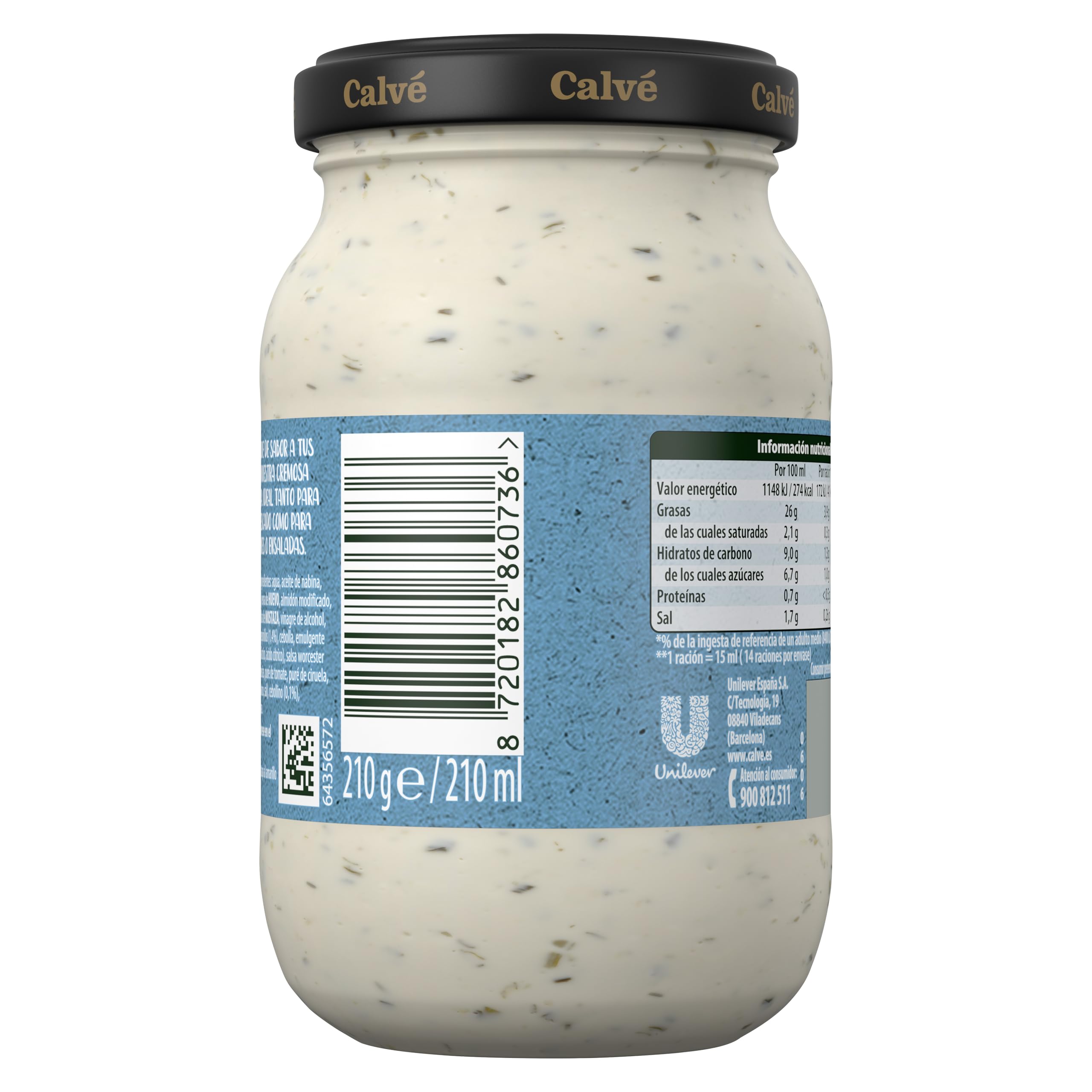 Calvé Salsa Tártara 12x210ml