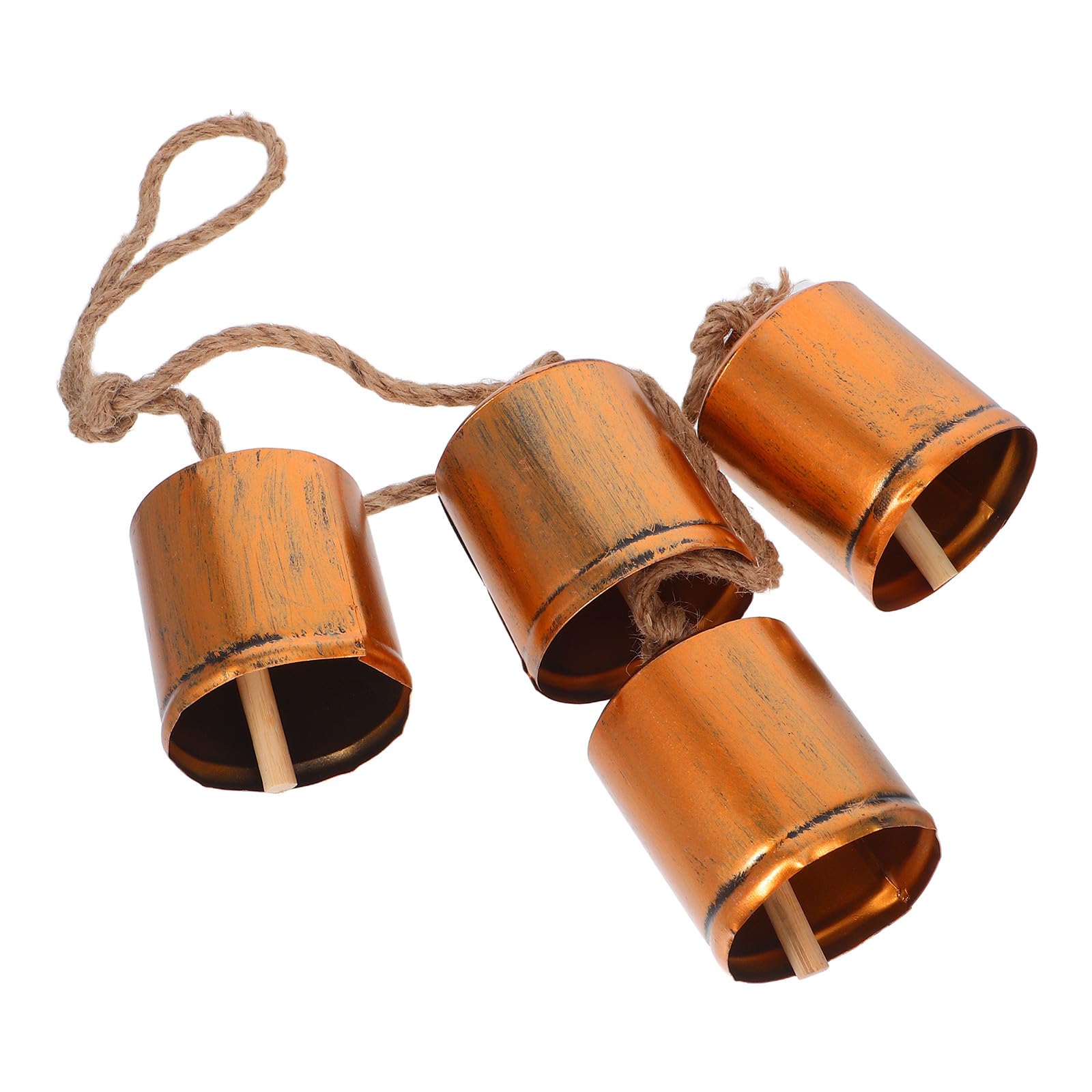 ERINGOGO Campane Natalizie Vintage in Metallo Rustico con Suono Melodioso Decorazioni da Parete per Albero di Natale e Ghirlande Festive
