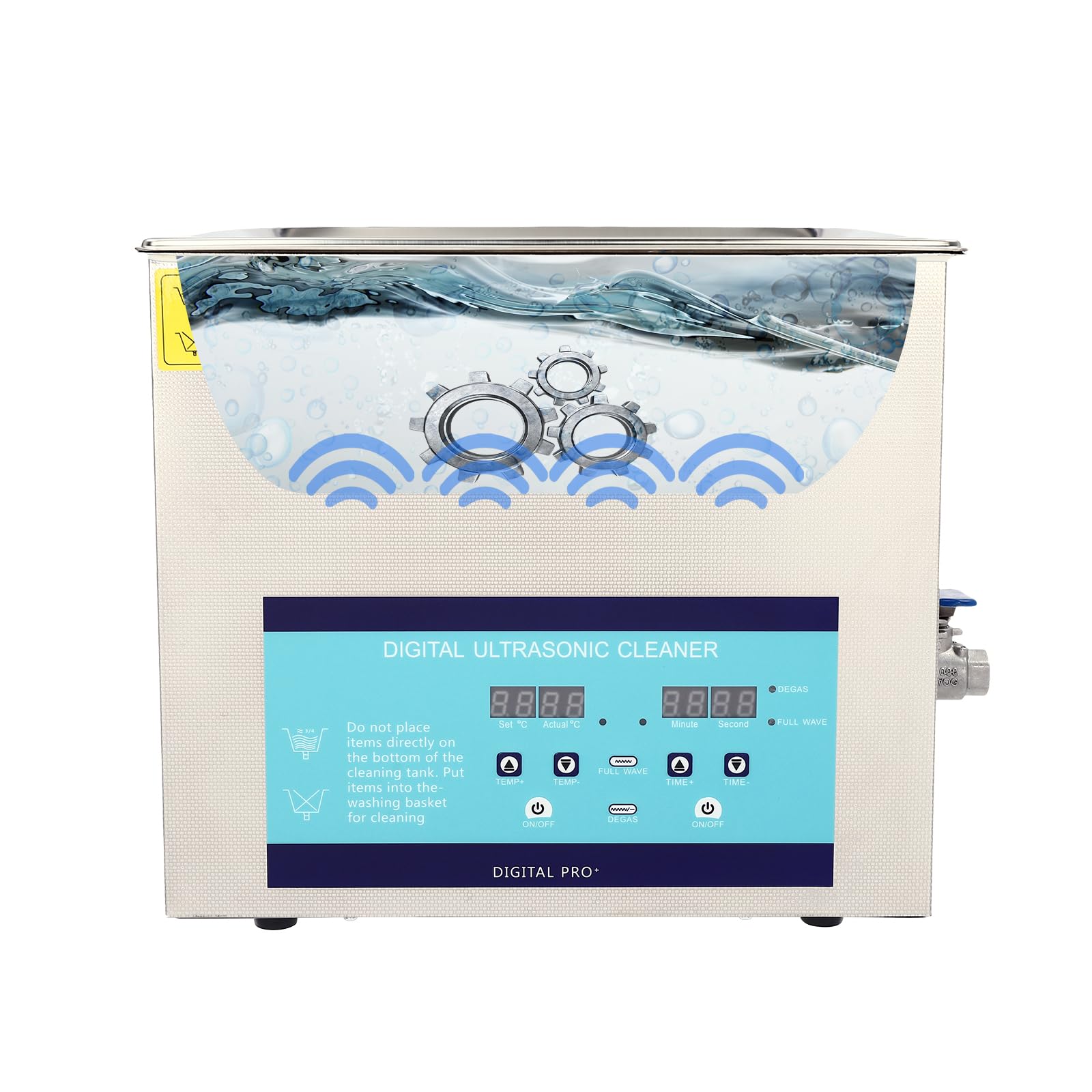 10L Ultraschallreiniger 240w Professioneller Ultraschallgerät mit Heizkorb Digital Timer Schmuck Reinigung Ultraschall für Brillen Zahnersatz Vergaser Eisenwaren