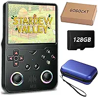 Console De Jogos Portátil Retrô M9,Mini Console De Videogame,Compatível Com Wi-Fi,Mais De 29 Emuladores, Sistema Akros 2.0 - Preto
