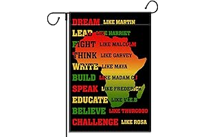 2-Sided Black History Month Garden Flag For Outdoor Decor