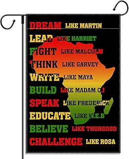 Black History Month Garden Flag Juneteenth African American Festival Holiday Vertical Double Sized Yard Outdoor Decoration