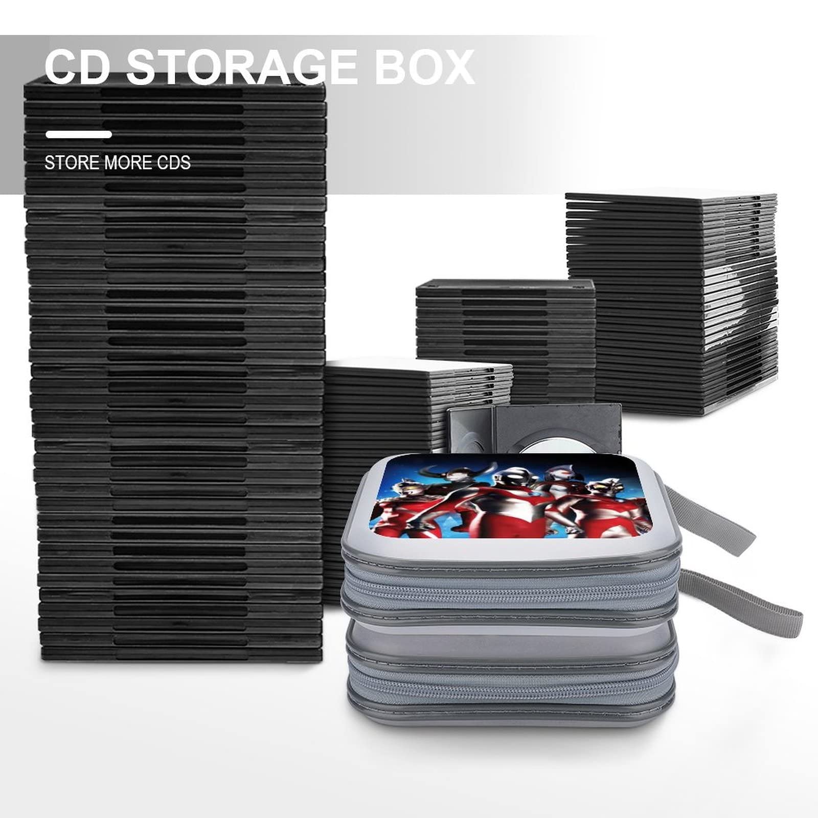 Amazon | CDケース ウルトラマン CD収納ボックス DVDケース CD